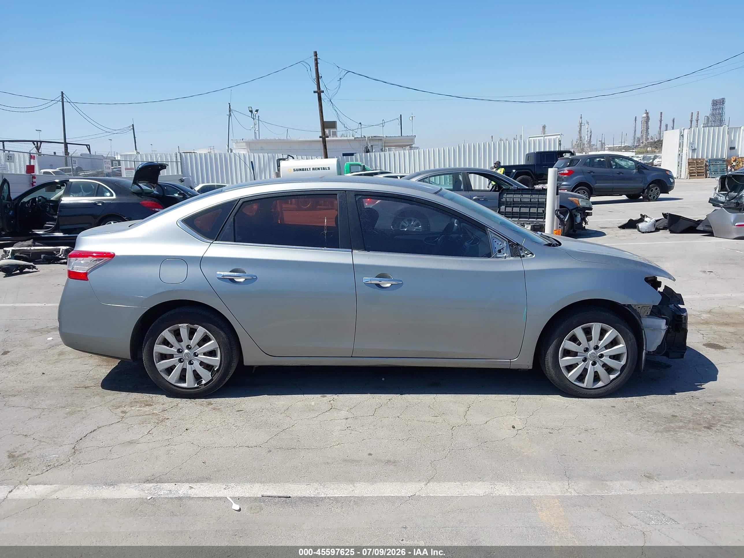 2014 Nissan Sentra S Silver vin: 3N1AB7AP0EY333804