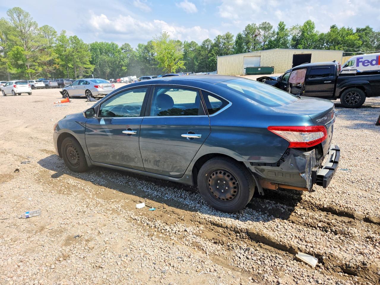 2014 Nissan Sentra S Blue vin: 3N1AB7AP0EY342163