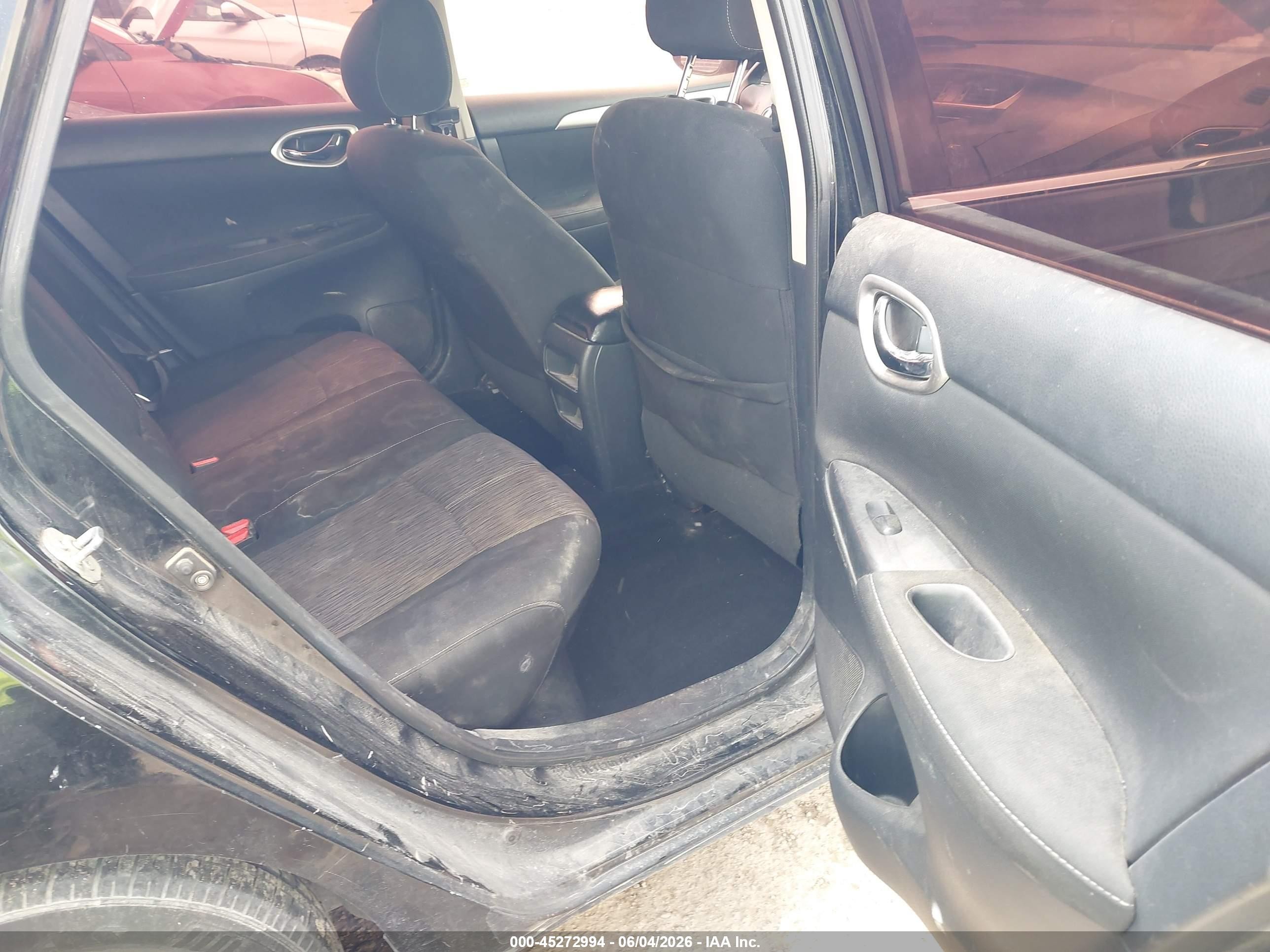2015 Nissan Sentra Sv Black vin: 3N1AB7AP0FL643756