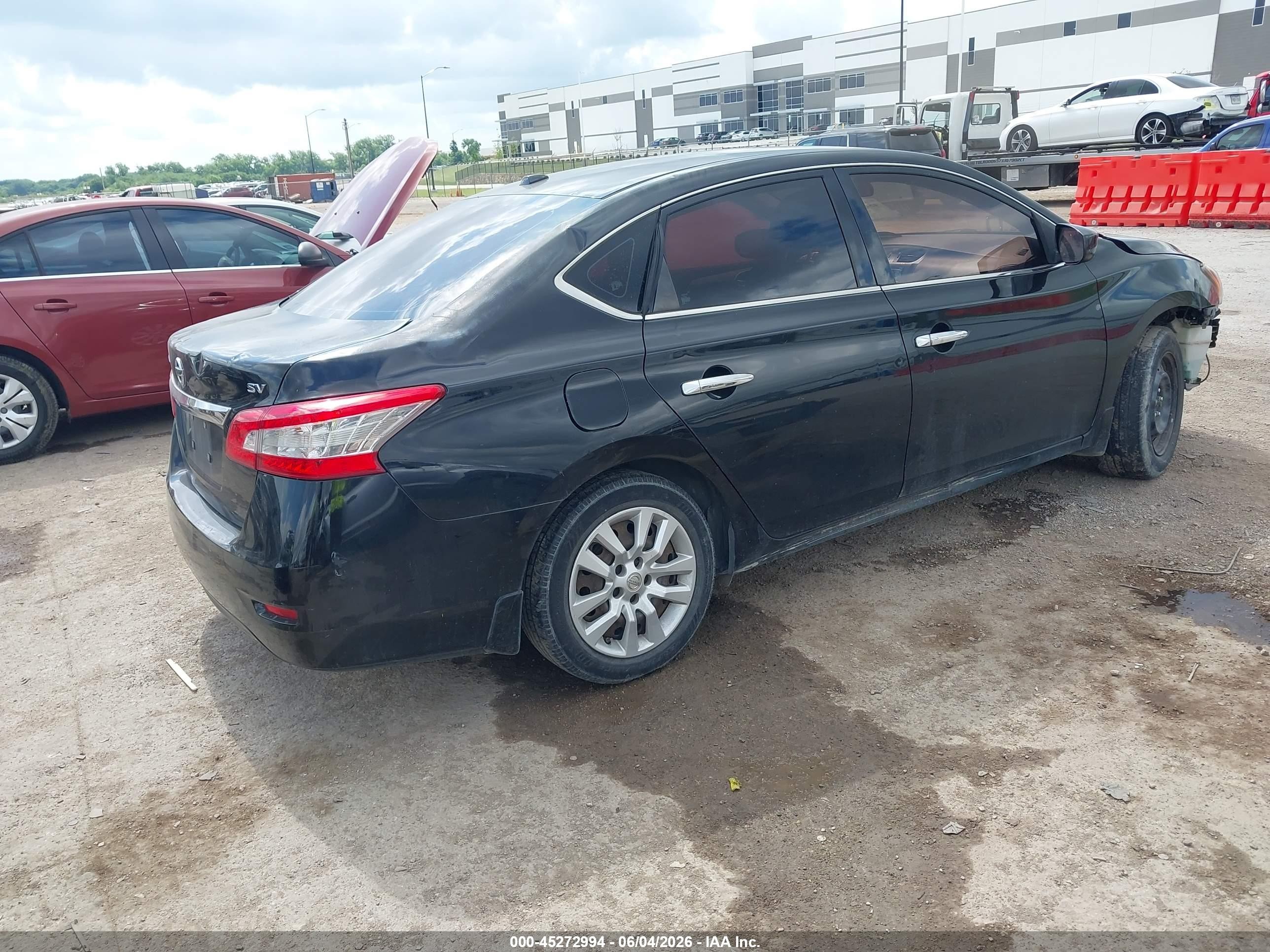 2015 Nissan Sentra Sv Black vin: 3N1AB7AP0FL643756