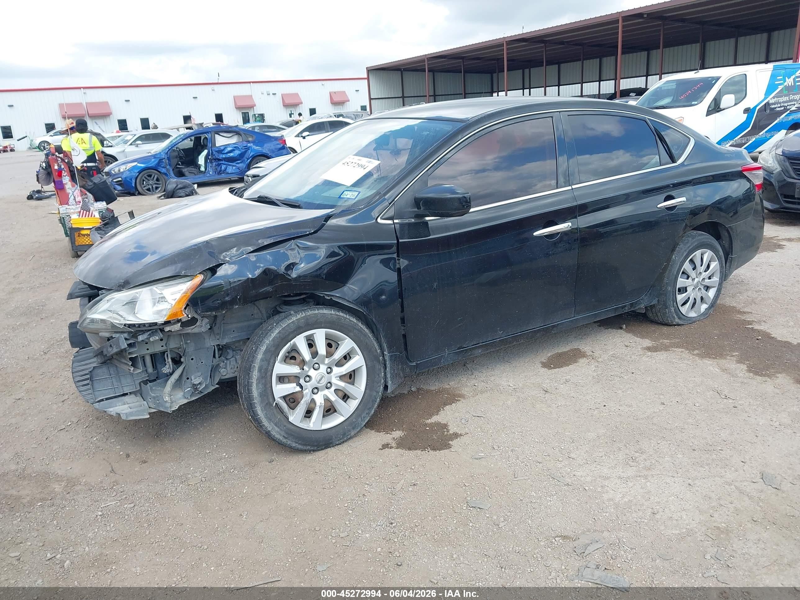 2015 Nissan Sentra Sv Black vin: 3N1AB7AP0FL643756