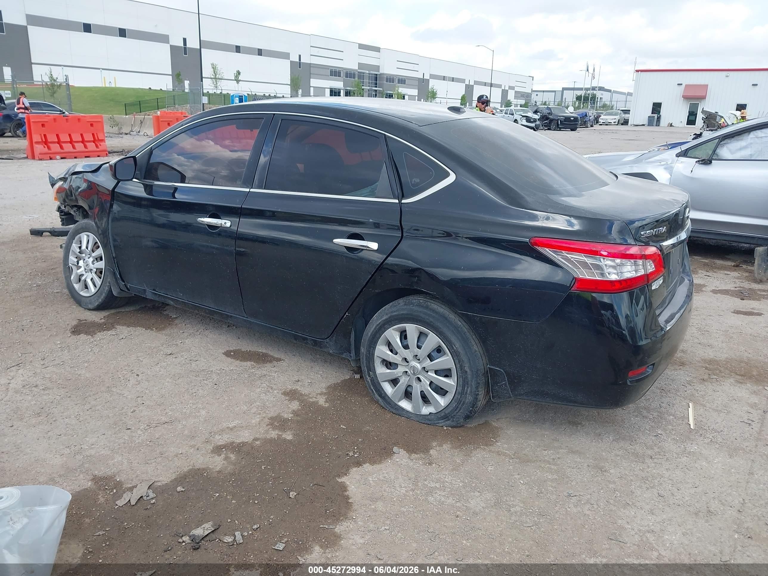 2015 Nissan Sentra Sv Black vin: 3N1AB7AP0FL643756