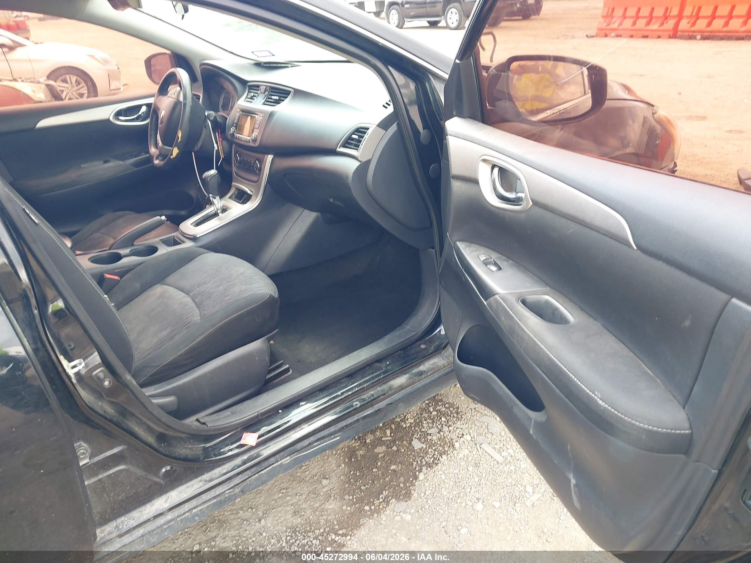 2015 Nissan Sentra Sv Black vin: 3N1AB7AP0FL643756