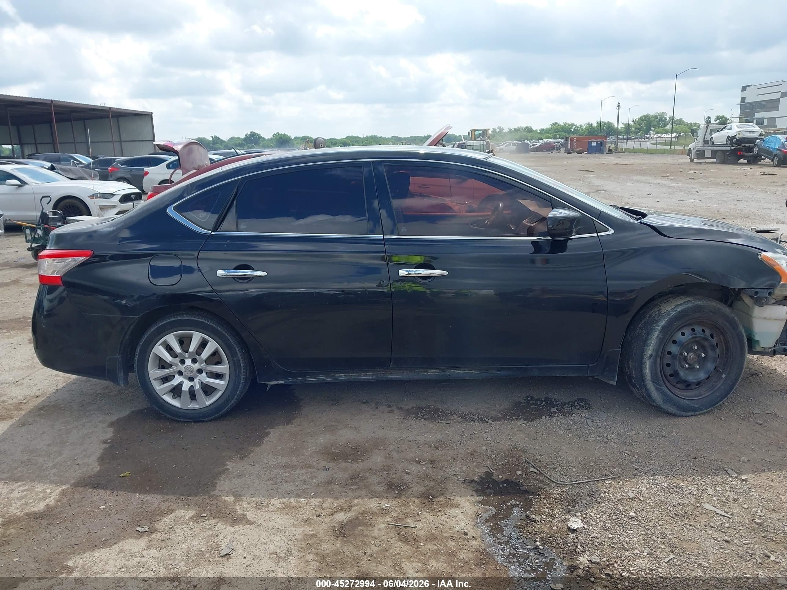 2015 Nissan Sentra Sv Black vin: 3N1AB7AP0FL643756