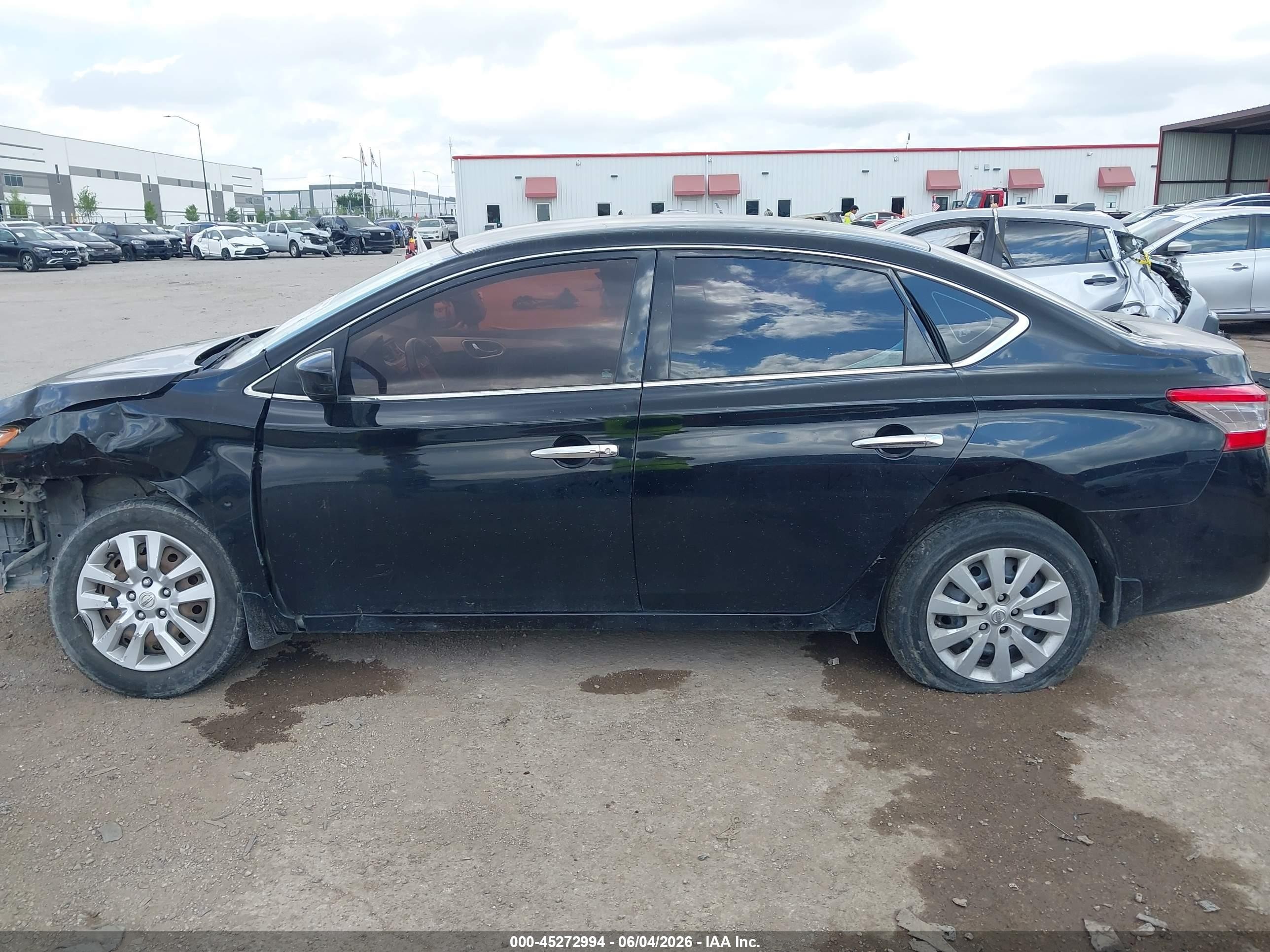 2015 Nissan Sentra Sv Black vin: 3N1AB7AP0FL643756
