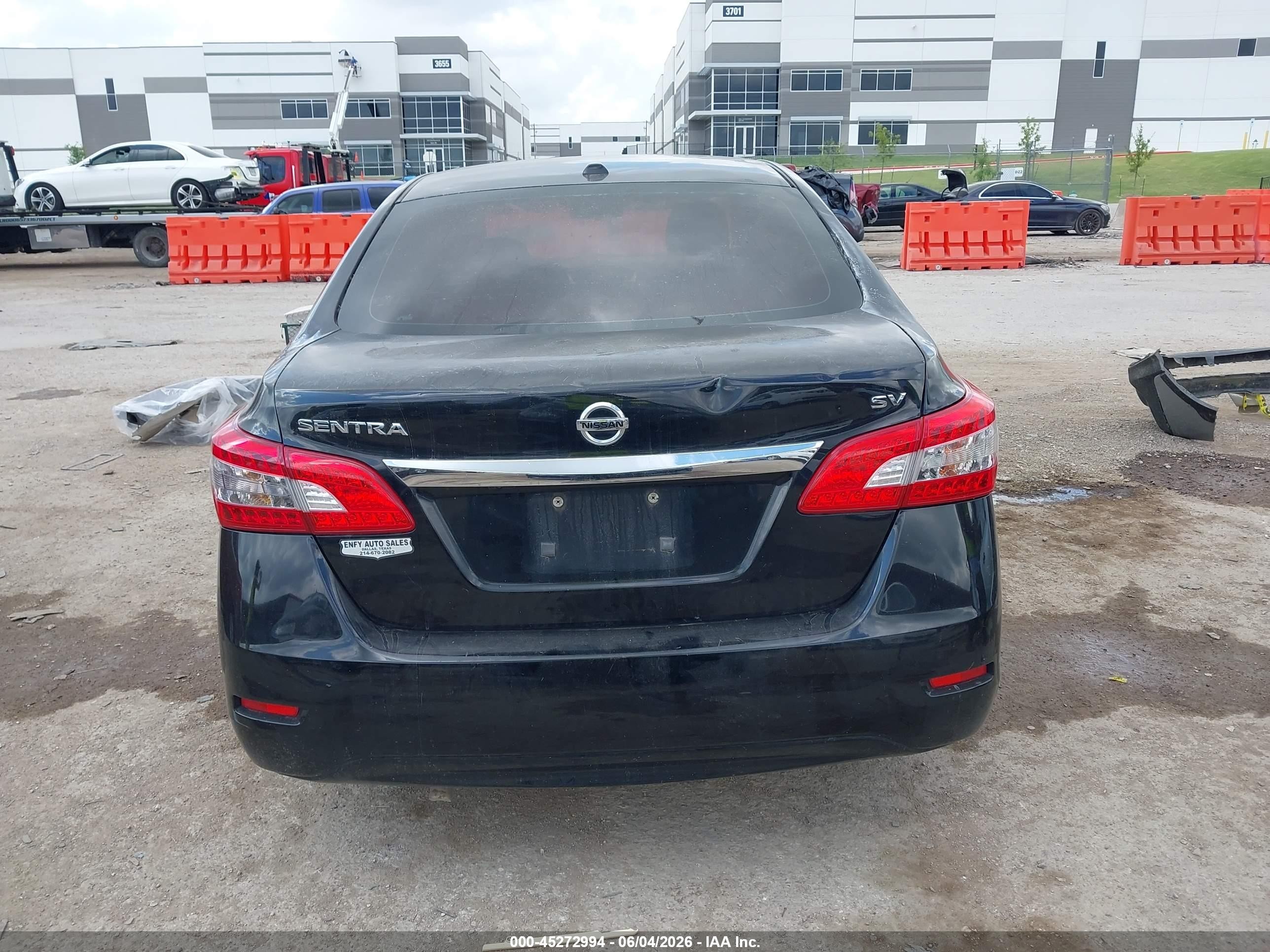 2015 Nissan Sentra Sv Black vin: 3N1AB7AP0FL643756