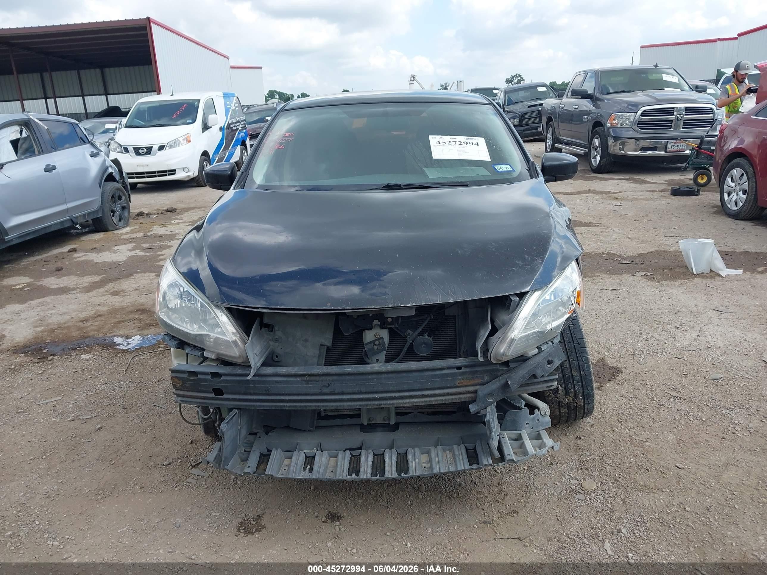 2015 Nissan Sentra Sv Black vin: 3N1AB7AP0FL643756