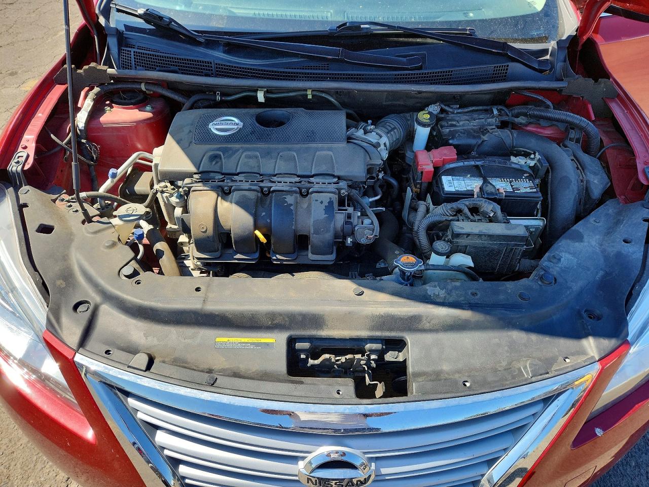 2015 Nissan Sentra Sv Red vin: 3N1AB7AP0FL657477