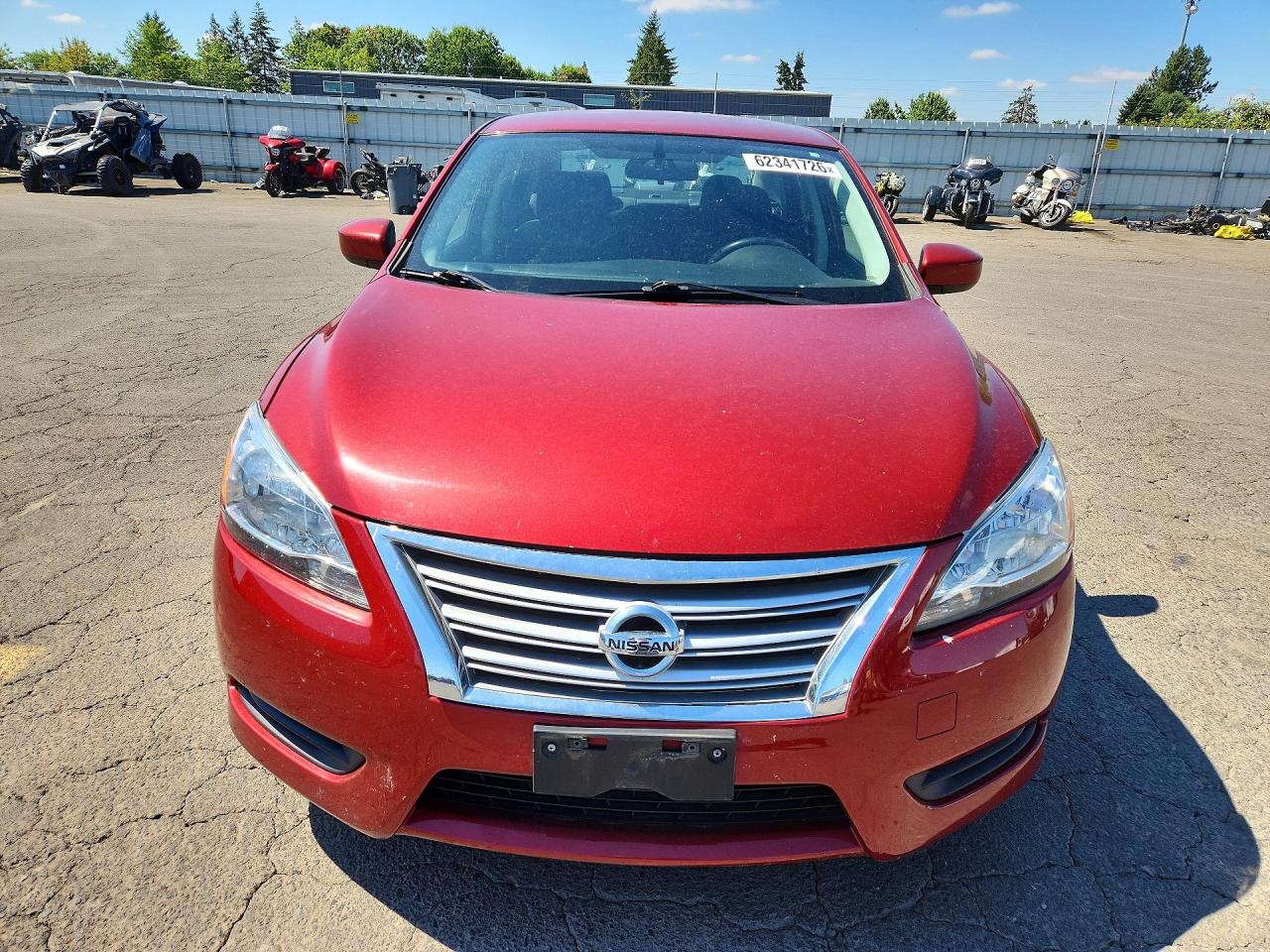 2015 Nissan Sentra Sv Red vin: 3N1AB7AP0FL657477
