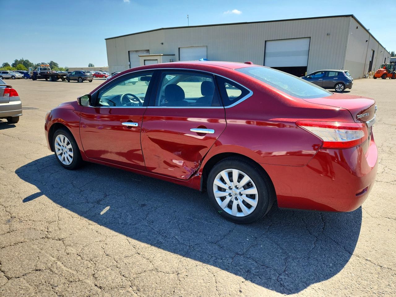 2015 Nissan Sentra Sv Red vin: 3N1AB7AP0FL657477