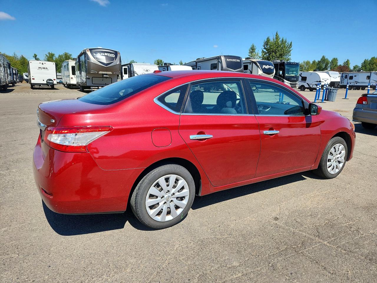 2015 Nissan Sentra Sv Red vin: 3N1AB7AP0FL657477