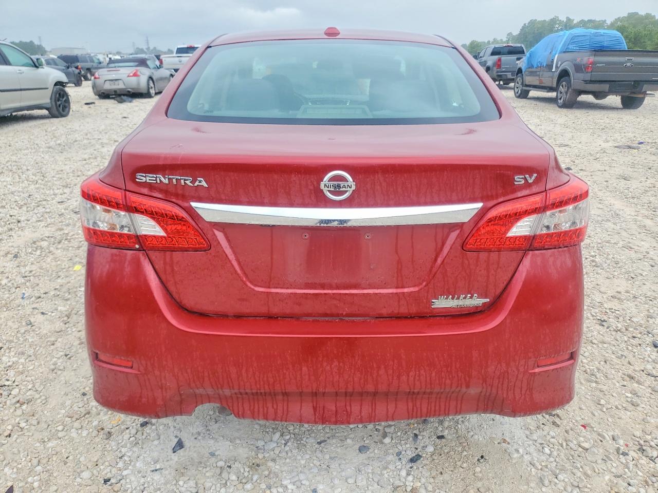 2015 Nissan Sentra Sv Red vin: 3N1AB7AP0FL660119