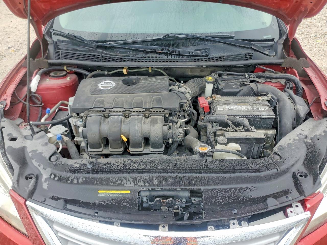 2015 Nissan Sentra Sv Red vin: 3N1AB7AP0FL660119