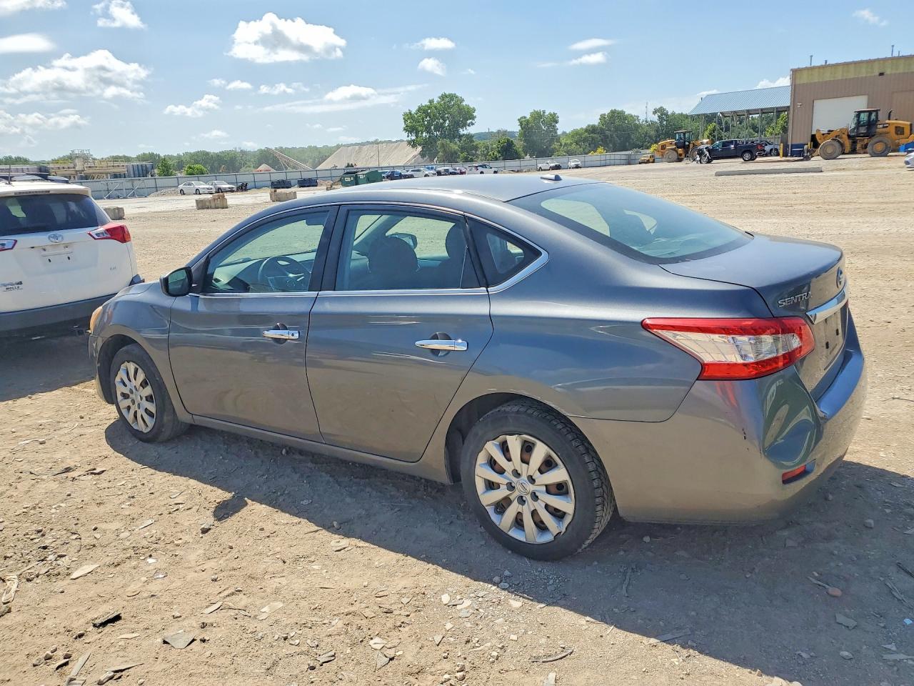 2015 Nissan Sentra Sv Gray vin: 3N1AB7AP0FL660749