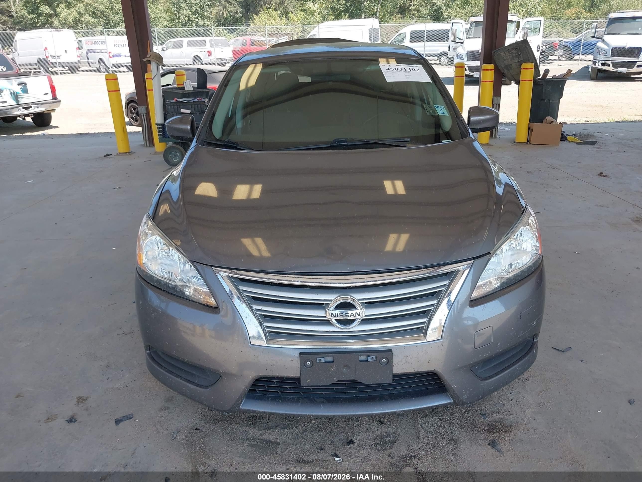 2015 Nissan Sentra Fe+ S/s/sl/sr/sv Gray vin: 3N1AB7AP0FL660797