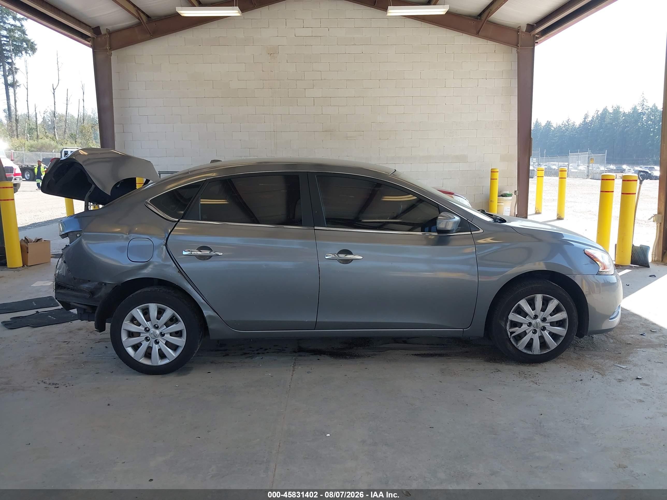 2015 Nissan Sentra Fe+ S/s/sl/sr/sv Gray vin: 3N1AB7AP0FL660797