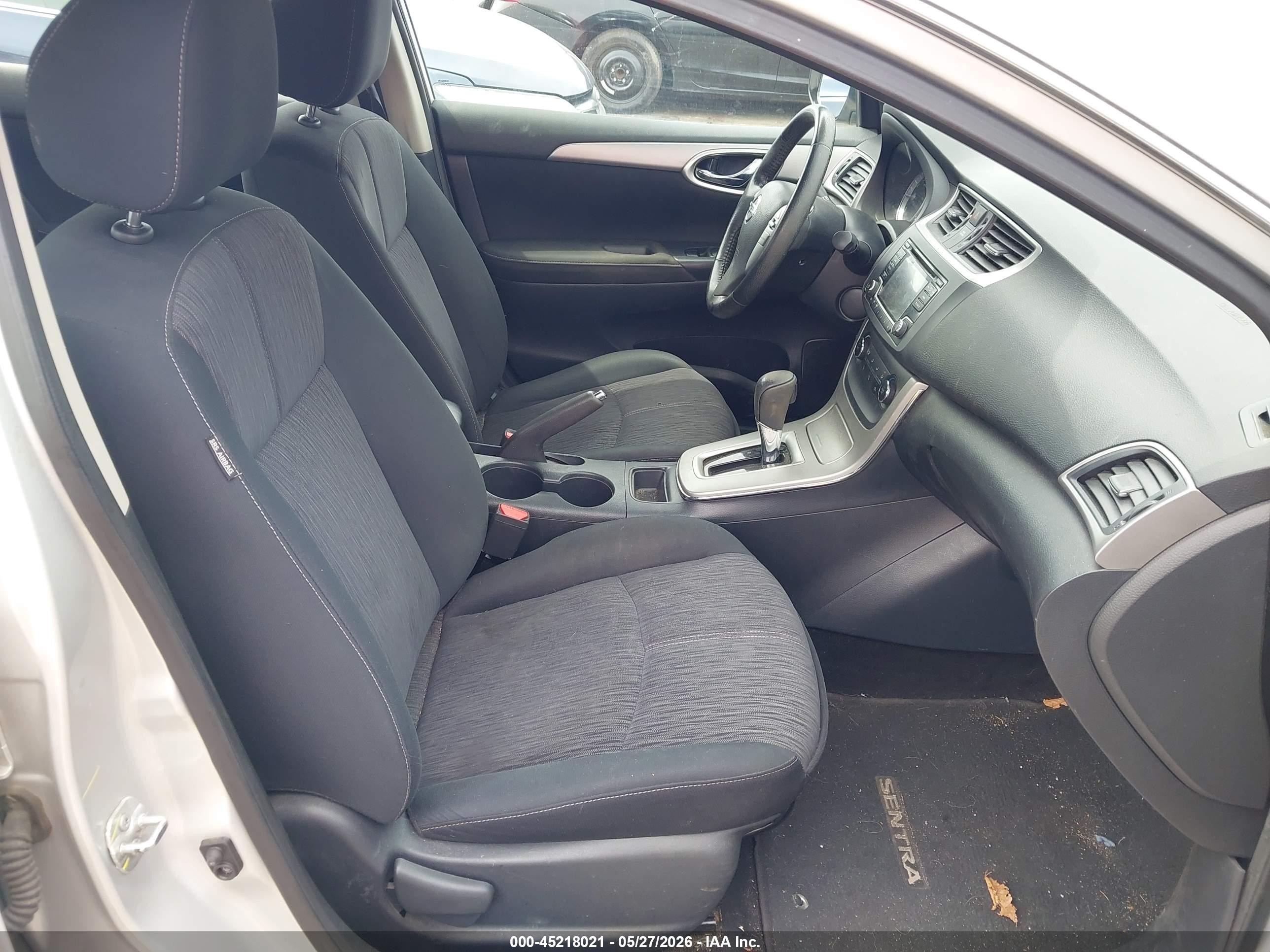 2015 Nissan Sentra Fe+ S/s/sl/sr/sv Silver vin: 3N1AB7AP0FL663036