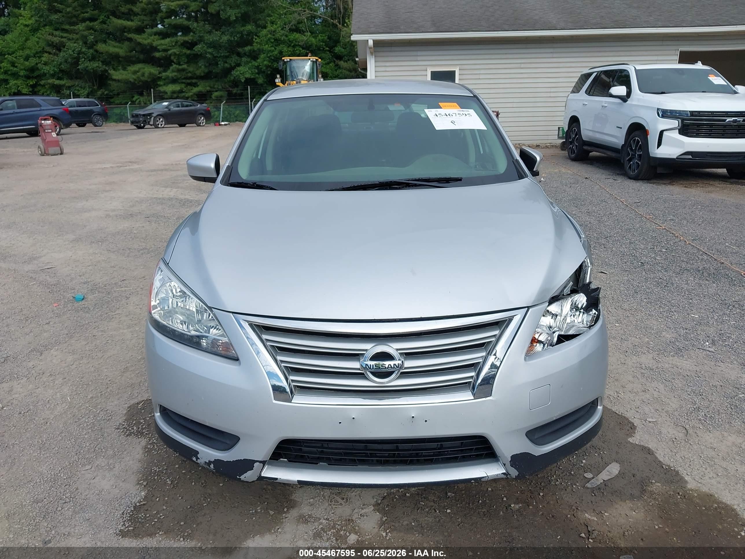 2015 Nissan Sentra Fe+ S/s/sl/sr/sv Silver vin: 3N1AB7AP0FL664784