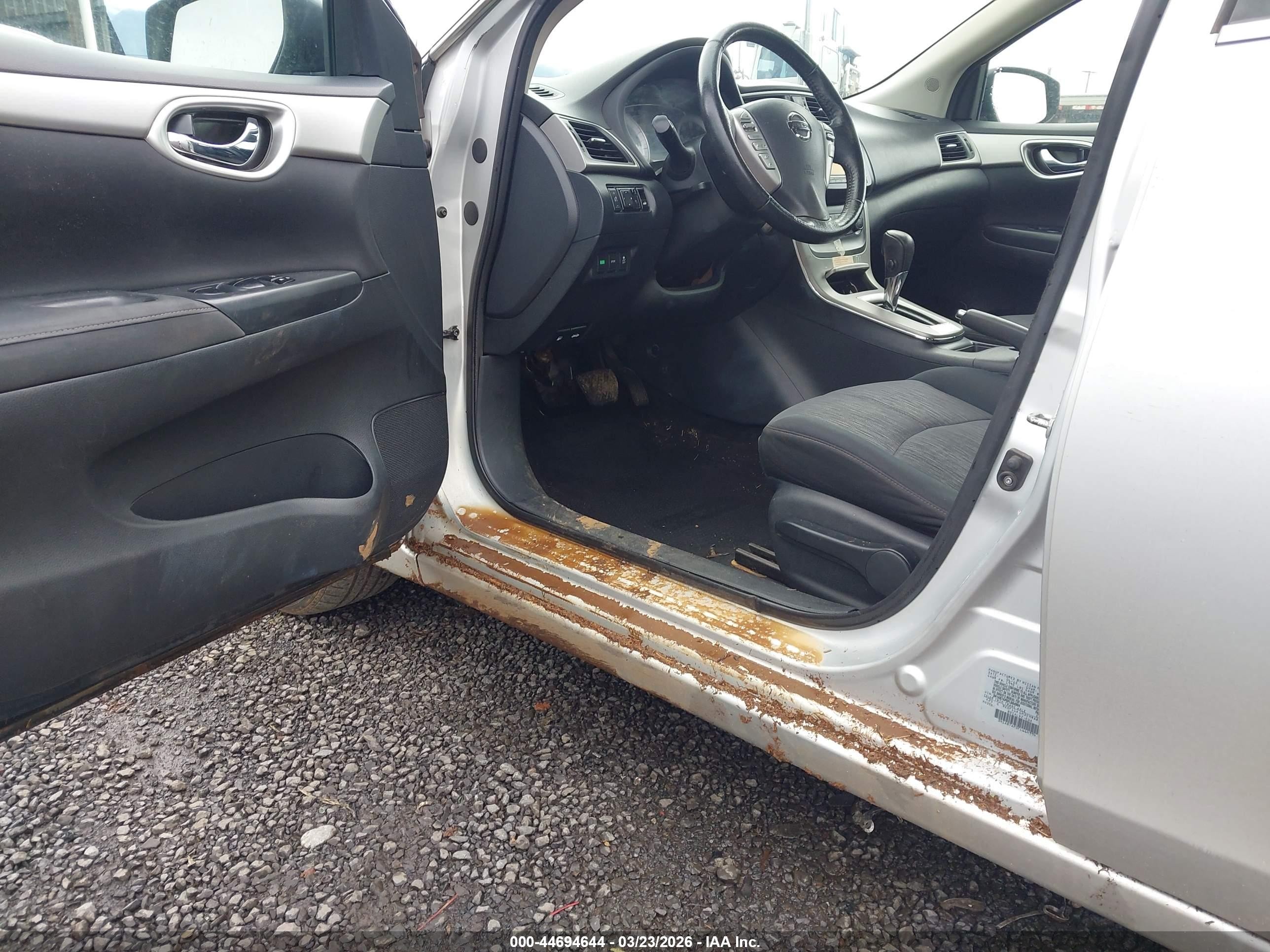 2015 Nissan Sentra Fe+ S/s/sl/sr/sv Silver vin: 3N1AB7AP0FL664994