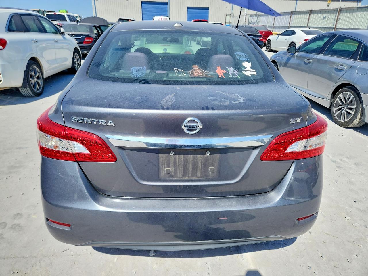 2015 Nissan Sentra Sv Gray vin: 3N1AB7AP0FL666552