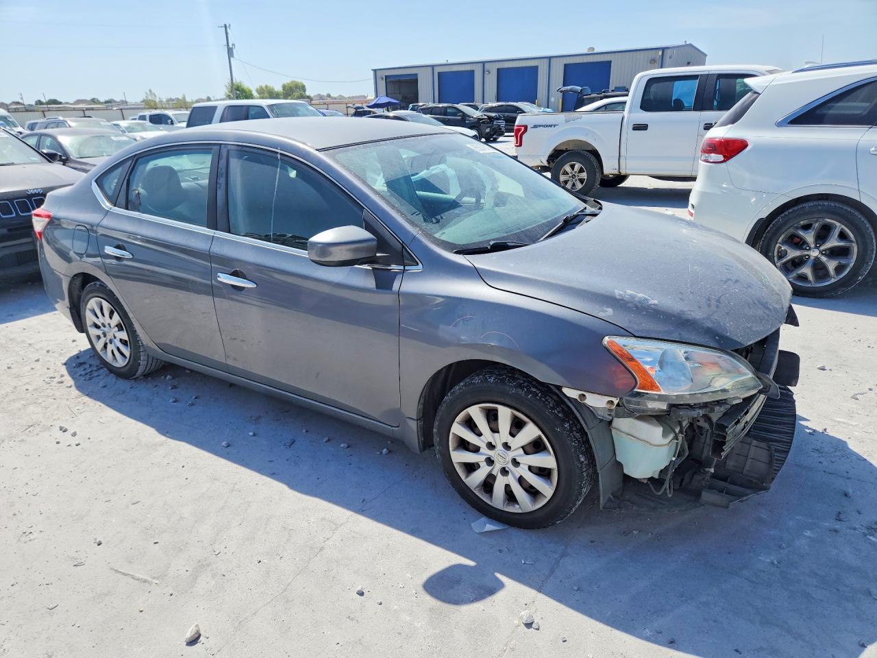 2015 Nissan Sentra Sv Gray vin: 3N1AB7AP0FL666552