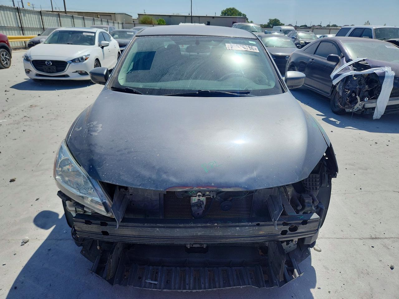 2015 Nissan Sentra Sv Gray vin: 3N1AB7AP0FL666552