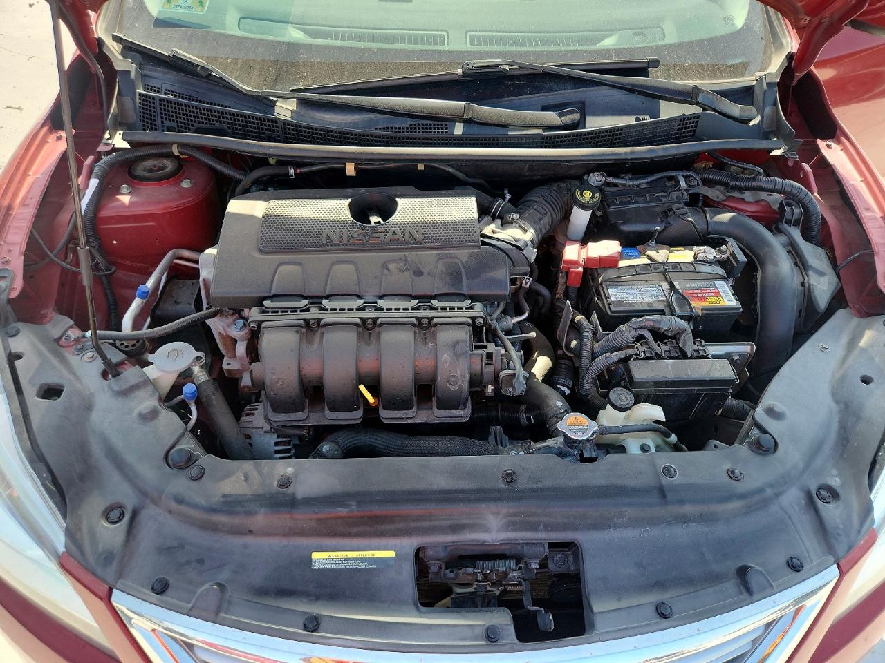 2015 Nissan Sentra S Red vin: 3N1AB7AP0FL670651
