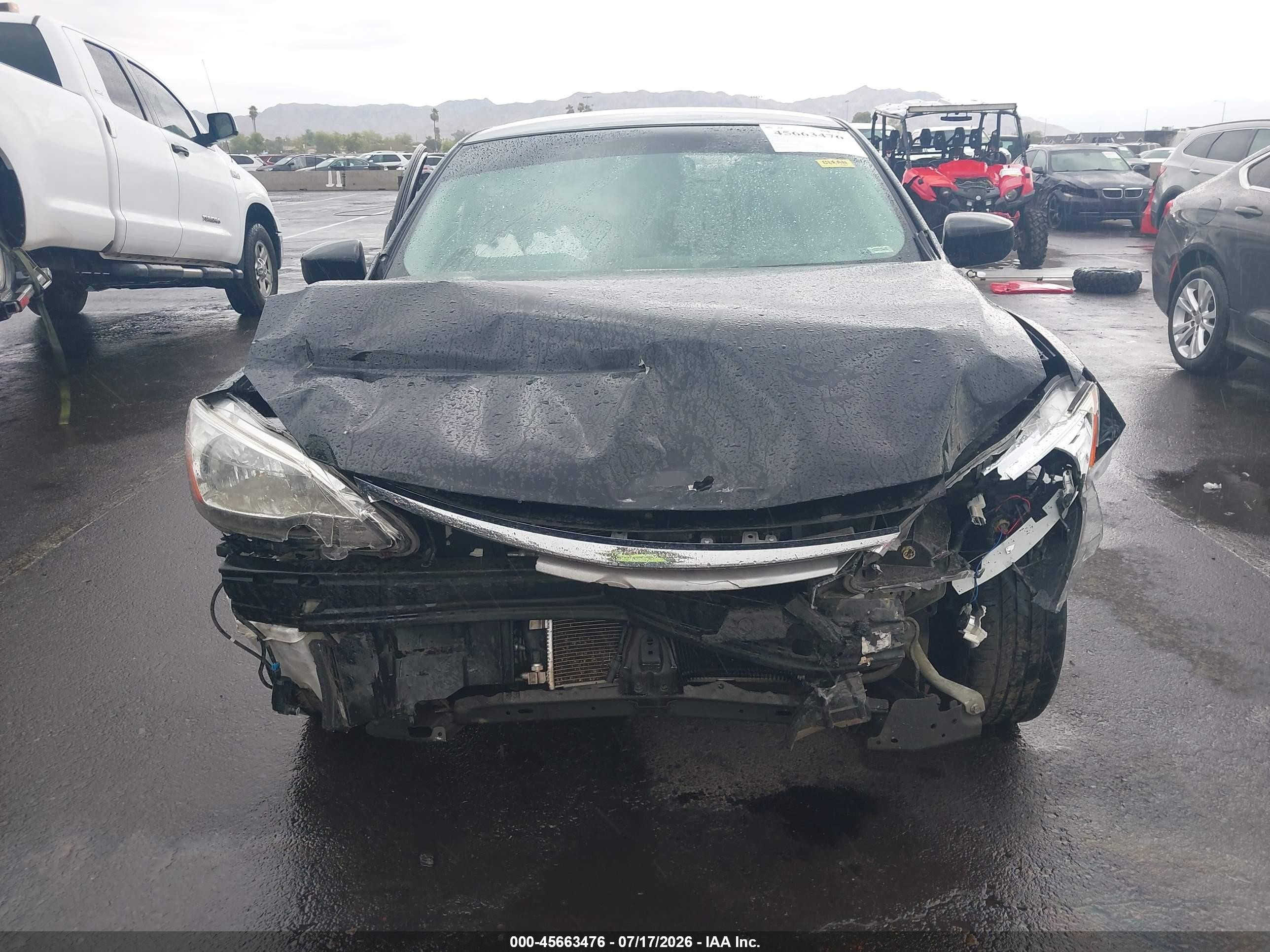 2015 Nissan Sentra Sv Black vin: 3N1AB7AP0FL676689