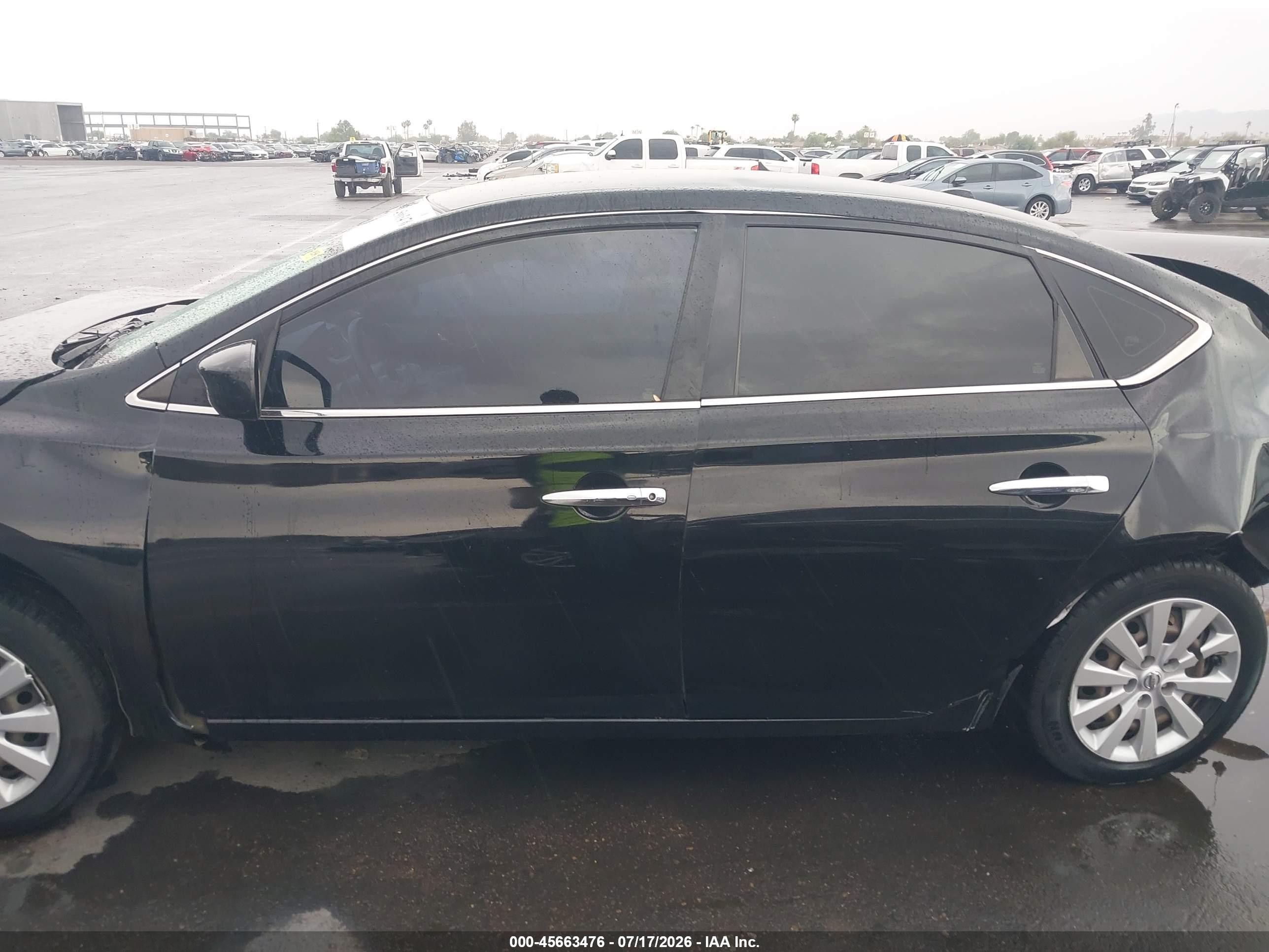 2015 Nissan Sentra Sv Black vin: 3N1AB7AP0FL676689
