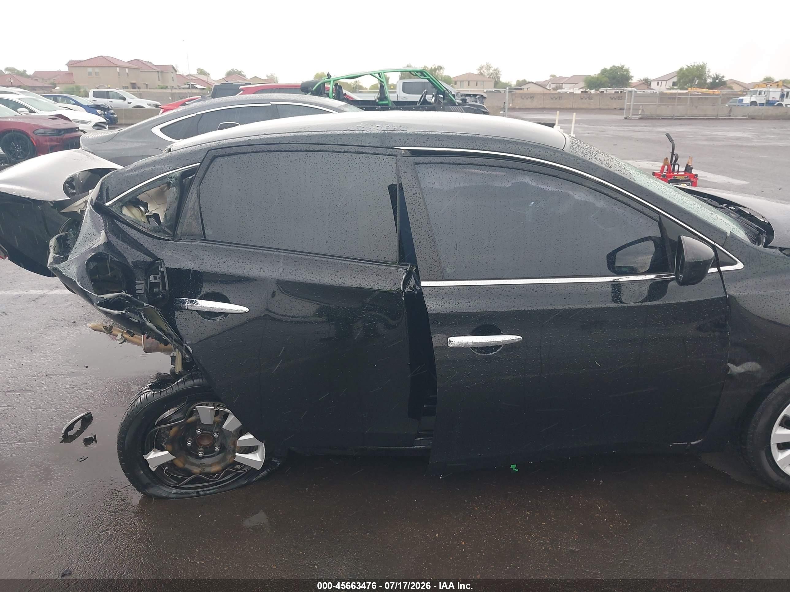 2015 Nissan Sentra Sv Black vin: 3N1AB7AP0FL676689
