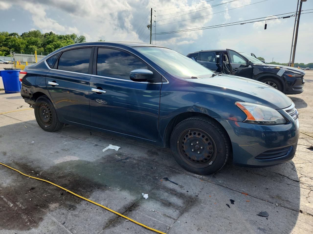 2015 Nissan Sentra Sv Blue vin: 3N1AB7AP0FL681164