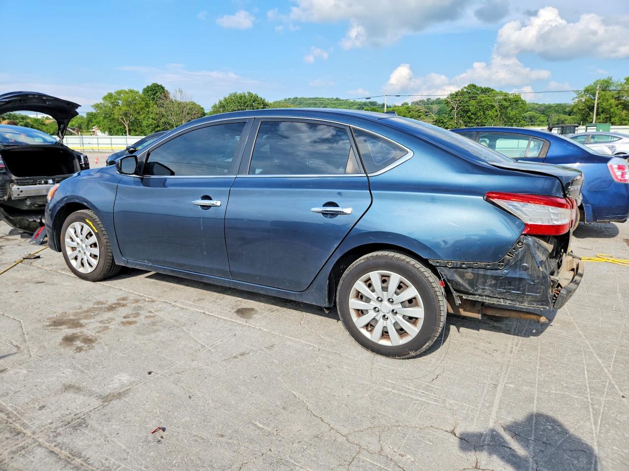 2015 Nissan Sentra Sv Blue vin: 3N1AB7AP0FL681164