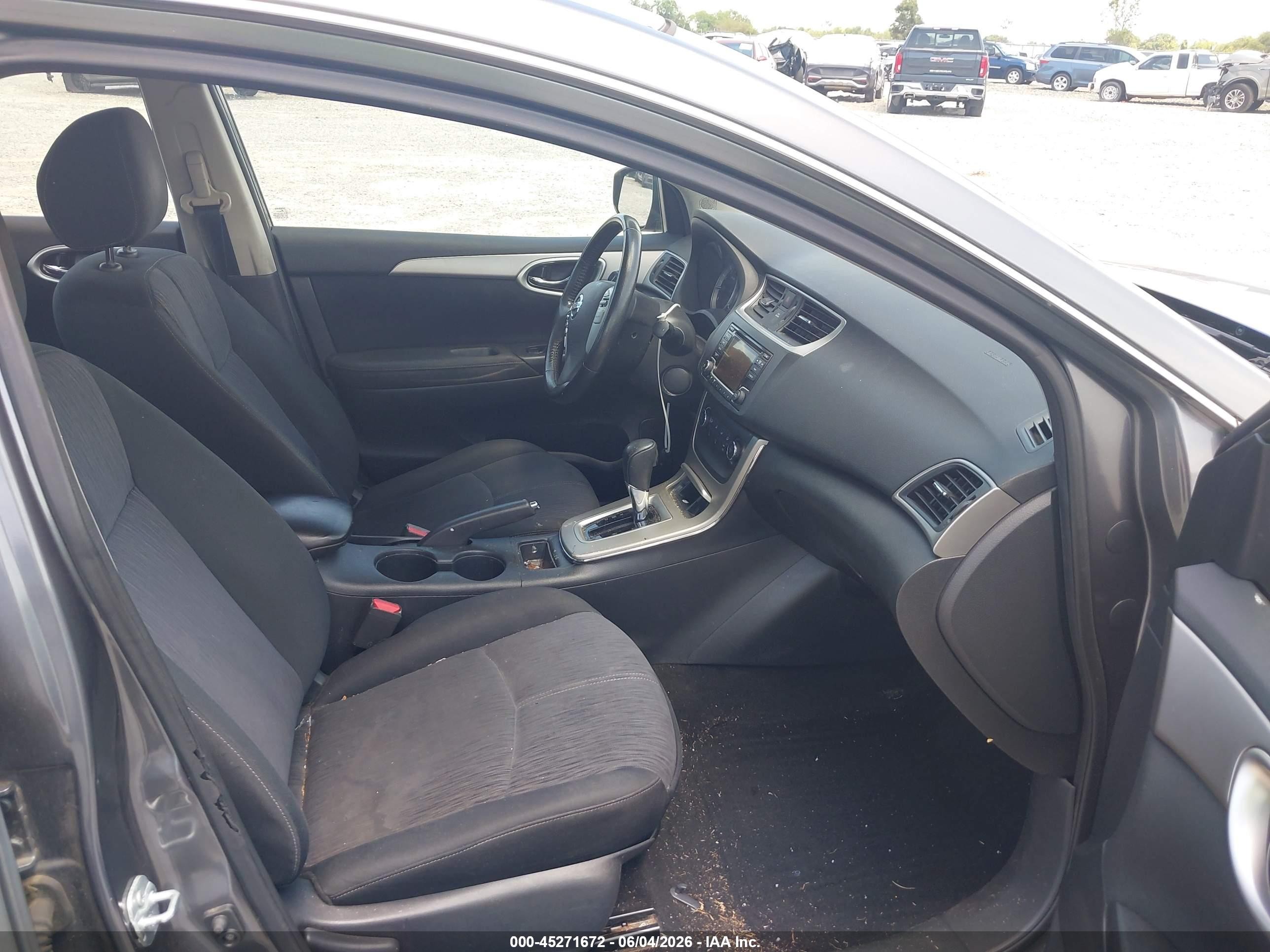 2015 Nissan Sentra Sv Gray vin: 3N1AB7AP0FL684260