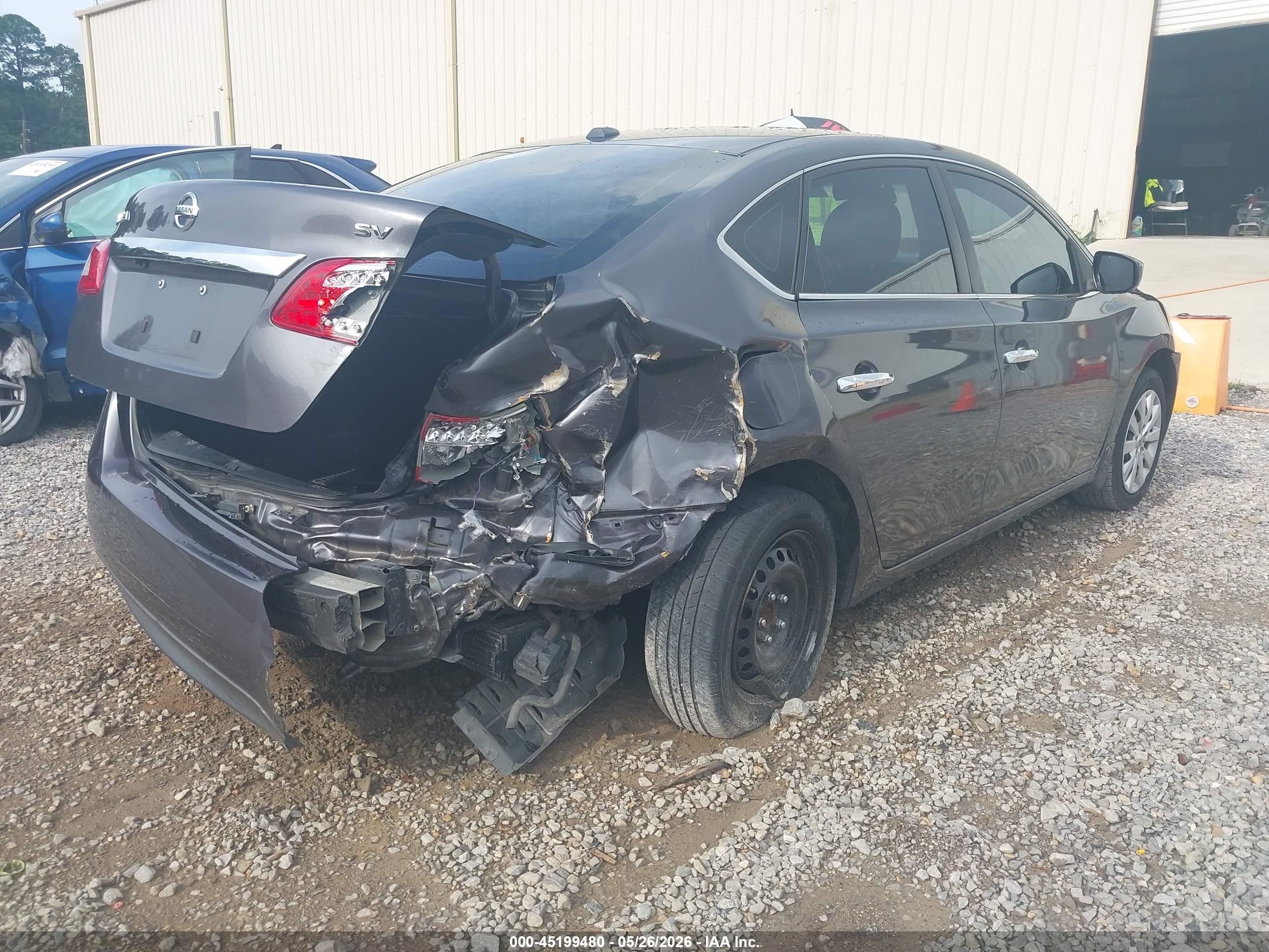 2015 Nissan Sentra Sv Gray vin: 3N1AB7AP0FL685702