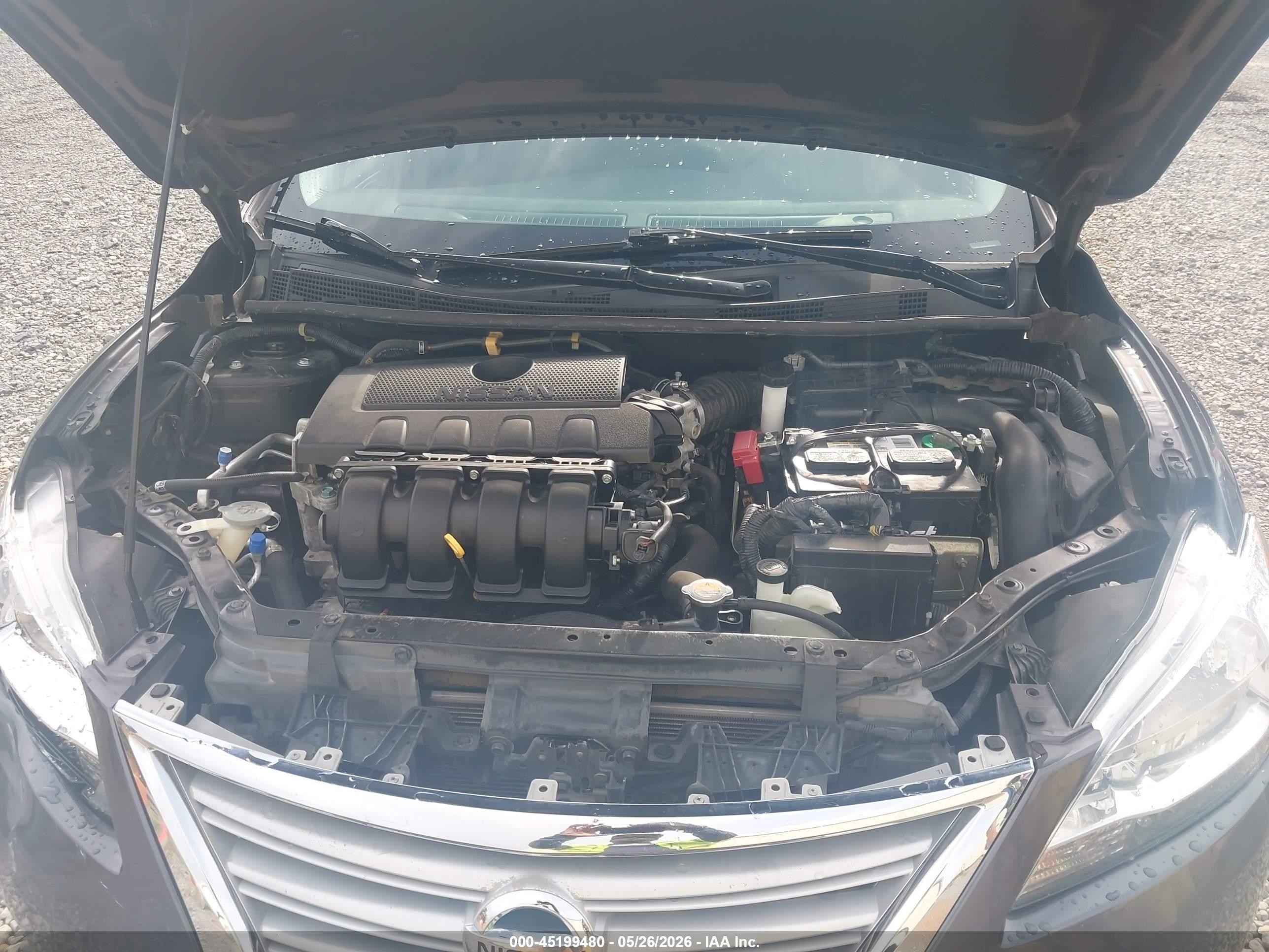 2015 Nissan Sentra Sv Gray vin: 3N1AB7AP0FL685702