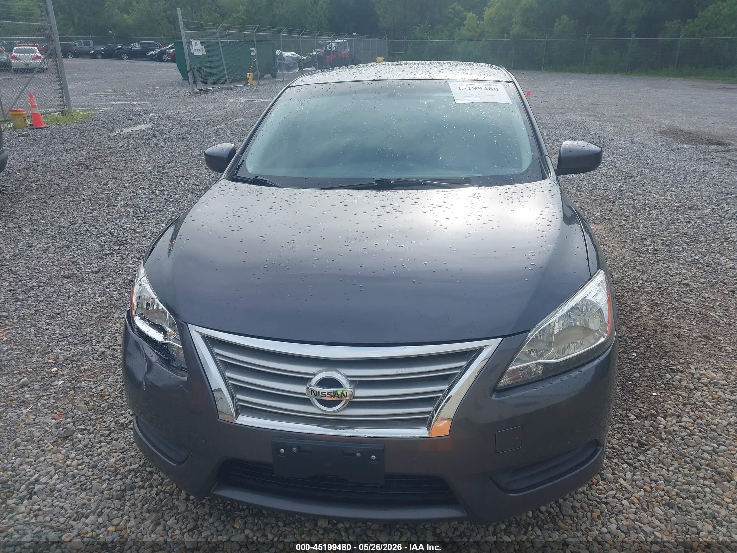2015 Nissan Sentra Sv Gray vin: 3N1AB7AP0FL685702