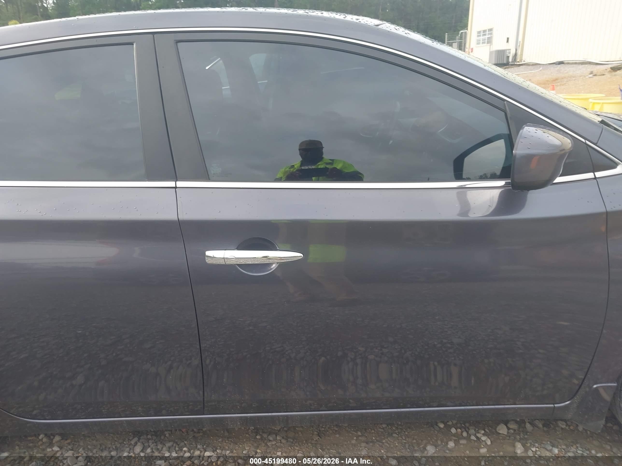 2015 Nissan Sentra Sv Gray vin: 3N1AB7AP0FL685702