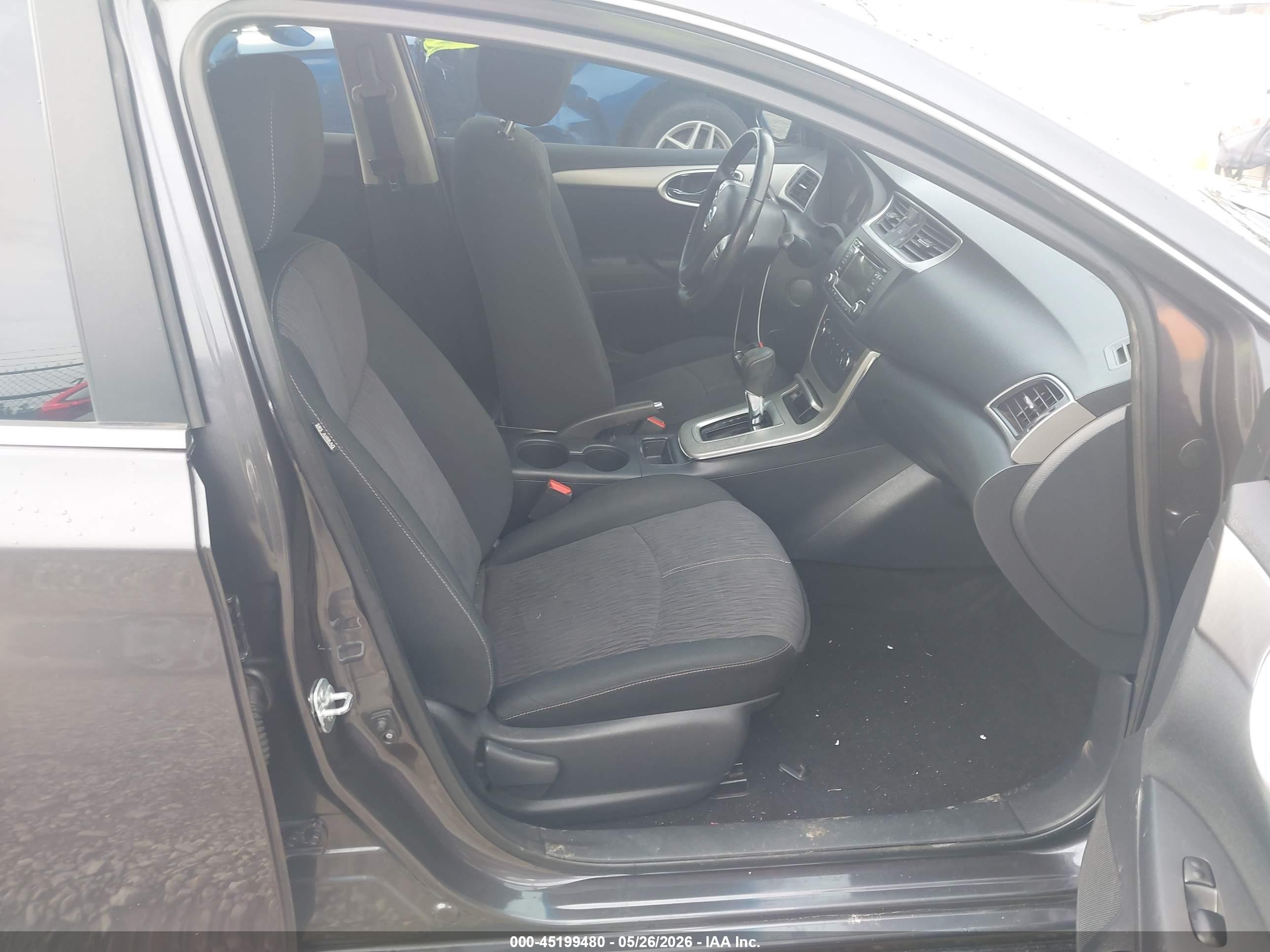 2015 Nissan Sentra Sv Gray vin: 3N1AB7AP0FL685702