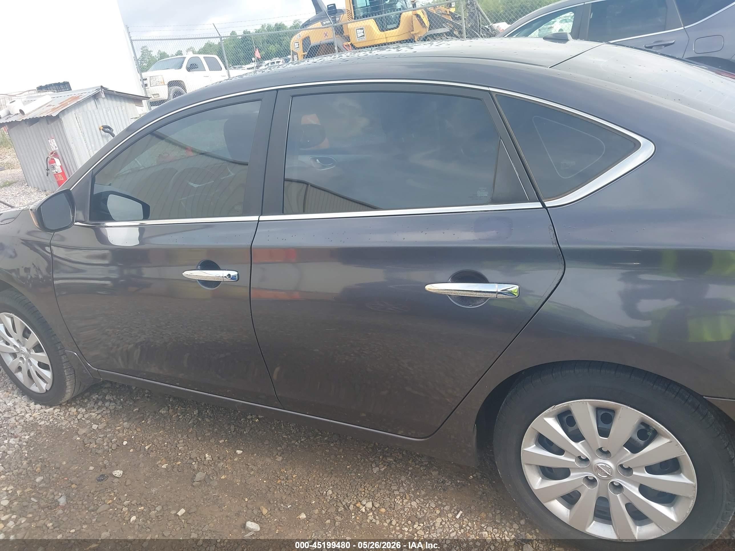 2015 Nissan Sentra Sv Gray vin: 3N1AB7AP0FL685702