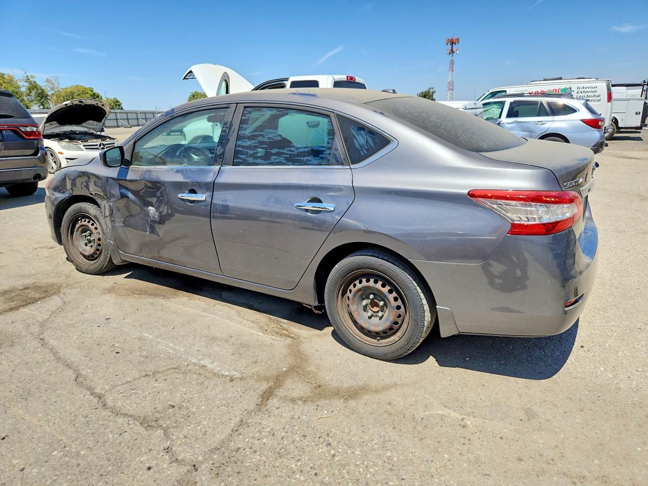 2015 Nissan Sentra Sv Gray vin: 3N1AB7AP0FL685893