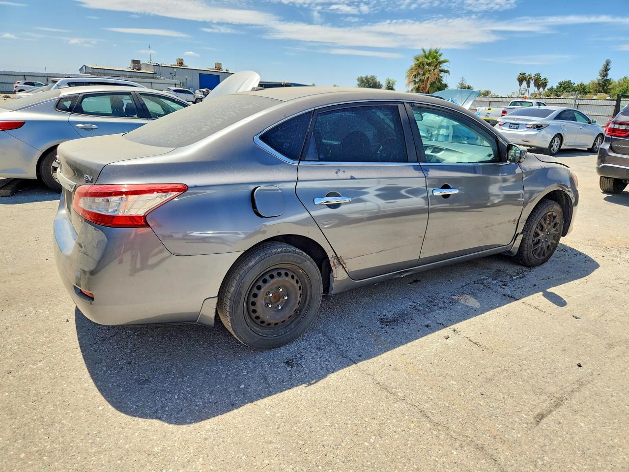 2015 Nissan Sentra Sv Gray vin: 3N1AB7AP0FL685893