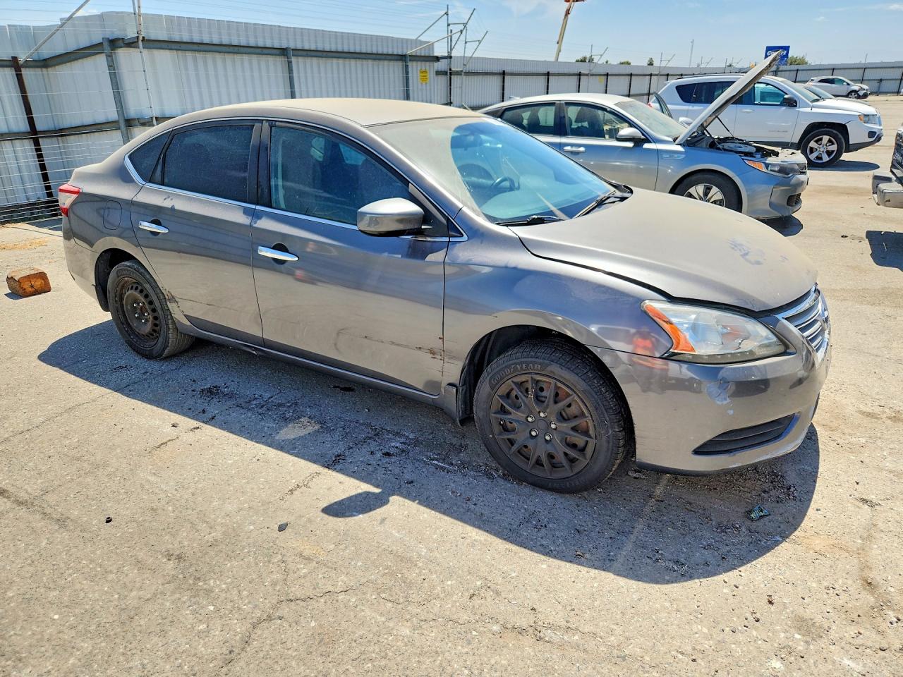2015 Nissan Sentra Sv Gray vin: 3N1AB7AP0FL685893