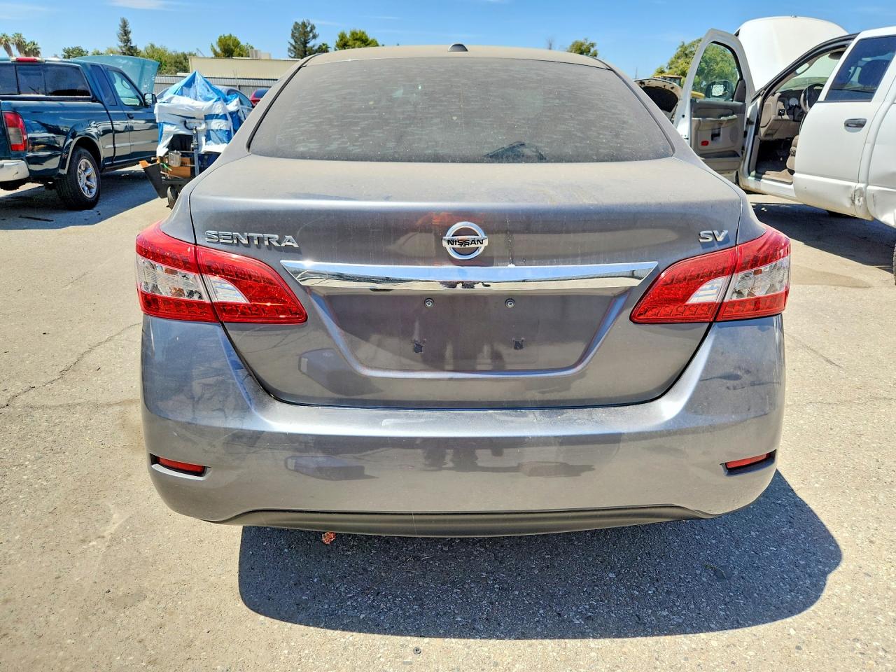 2015 Nissan Sentra Sv Gray vin: 3N1AB7AP0FL685893