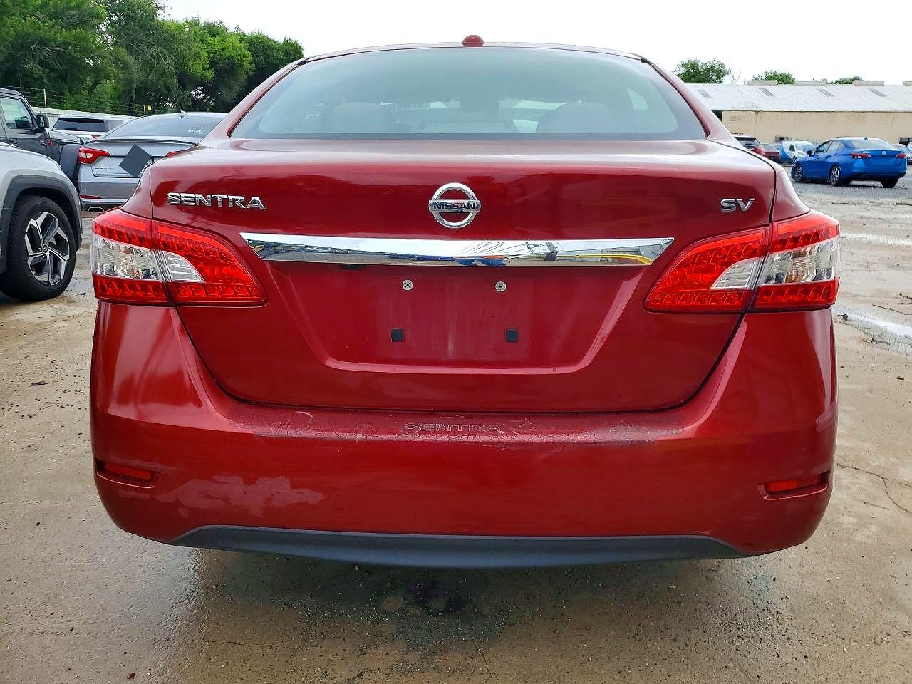 2015 Nissan Sentra Sv Red vin: 3N1AB7AP0FL686185