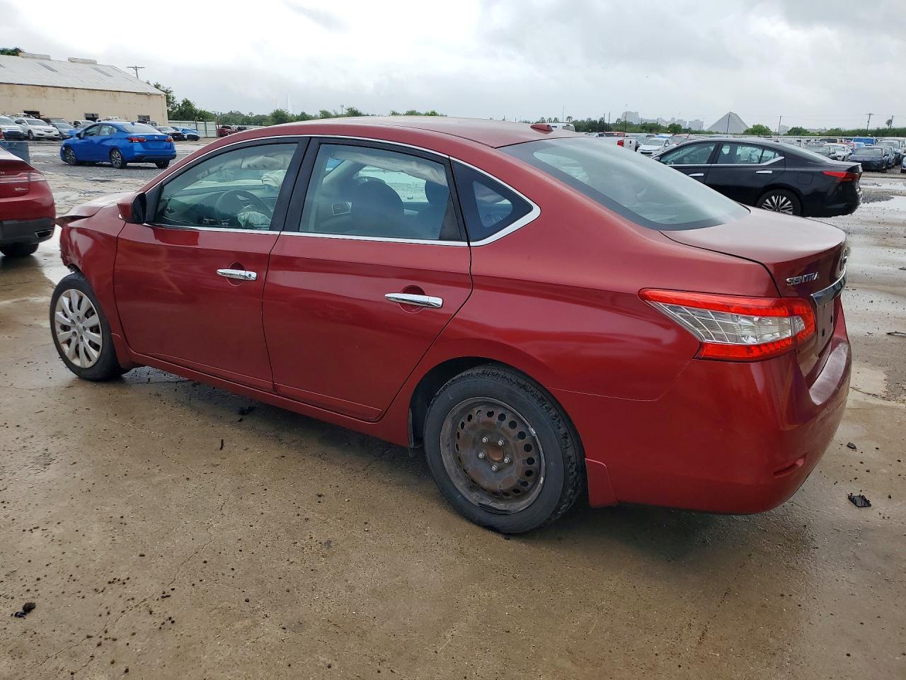 2015 Nissan Sentra Sv Red vin: 3N1AB7AP0FL686185