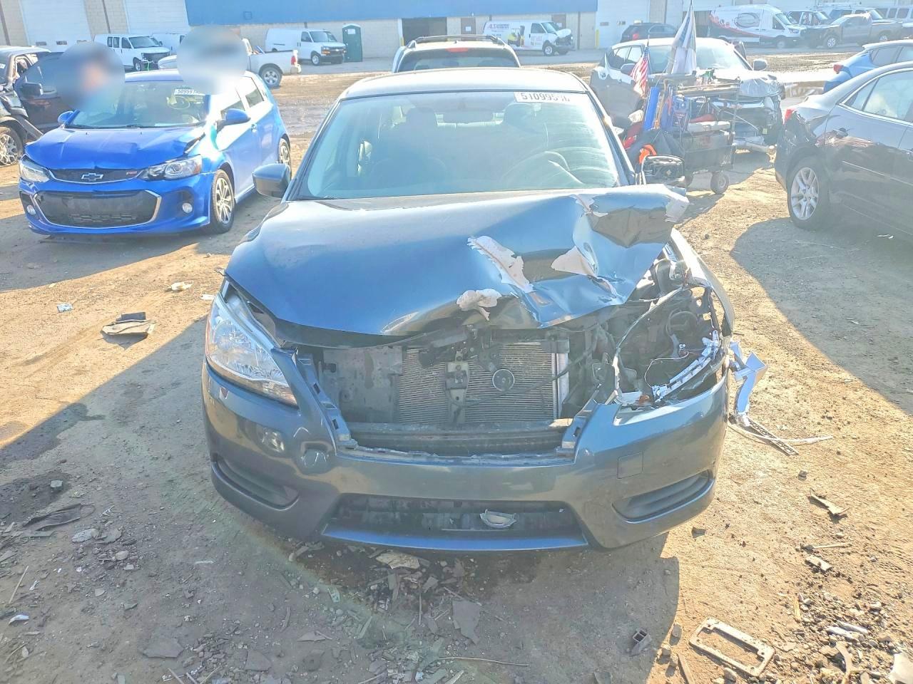 2015 Nissan Sentra Sv Бирюзовый vin: 3N1AB7AP0FL689636