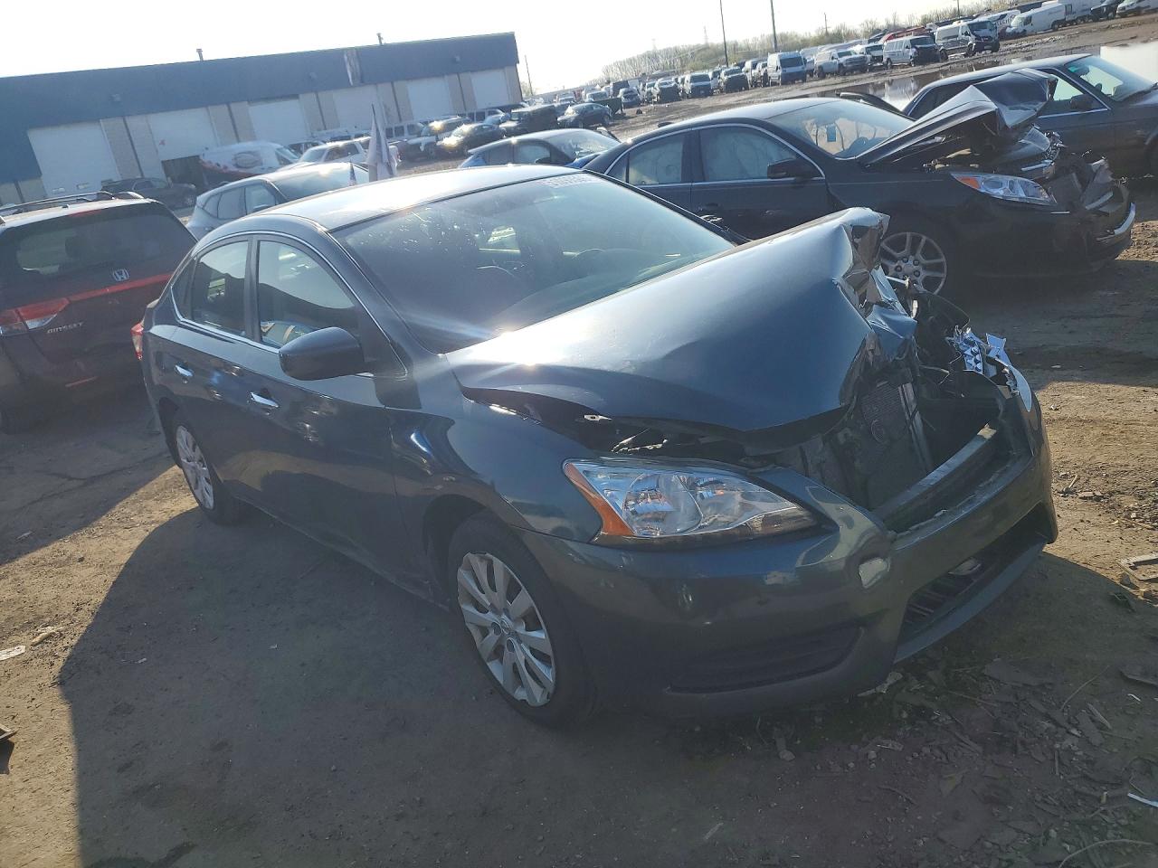 2015 Nissan Sentra Sv Бирюзовый vin: 3N1AB7AP0FL689636