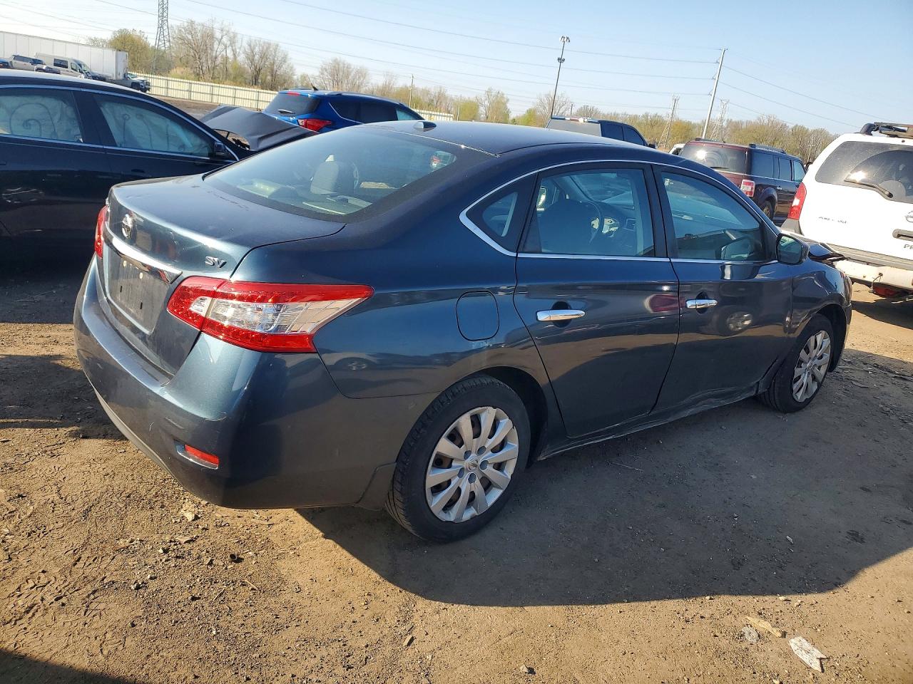 2015 Nissan Sentra Sv Бирюзовый vin: 3N1AB7AP0FL689636