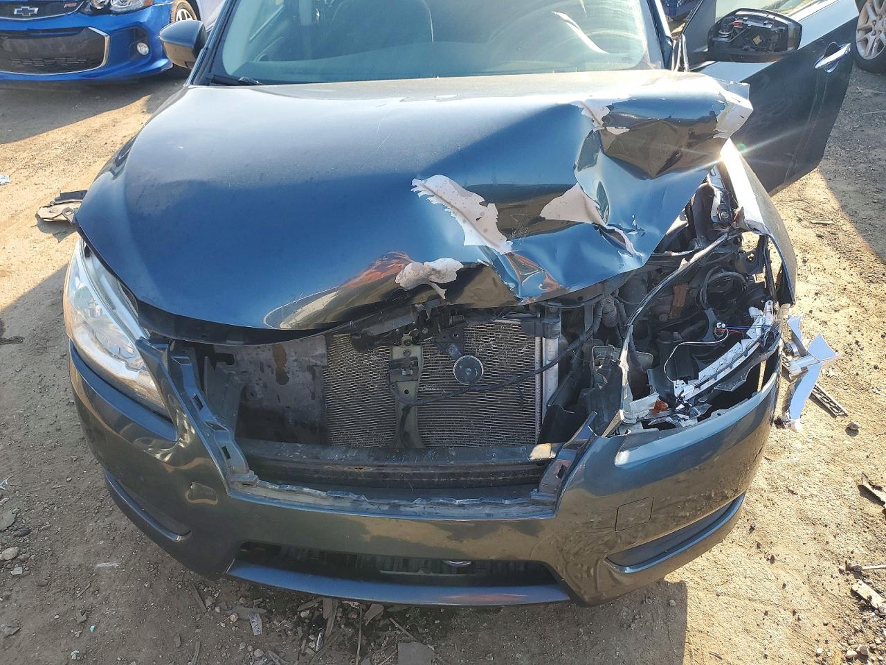 2015 Nissan Sentra Sv Бирюзовый vin: 3N1AB7AP0FL689636