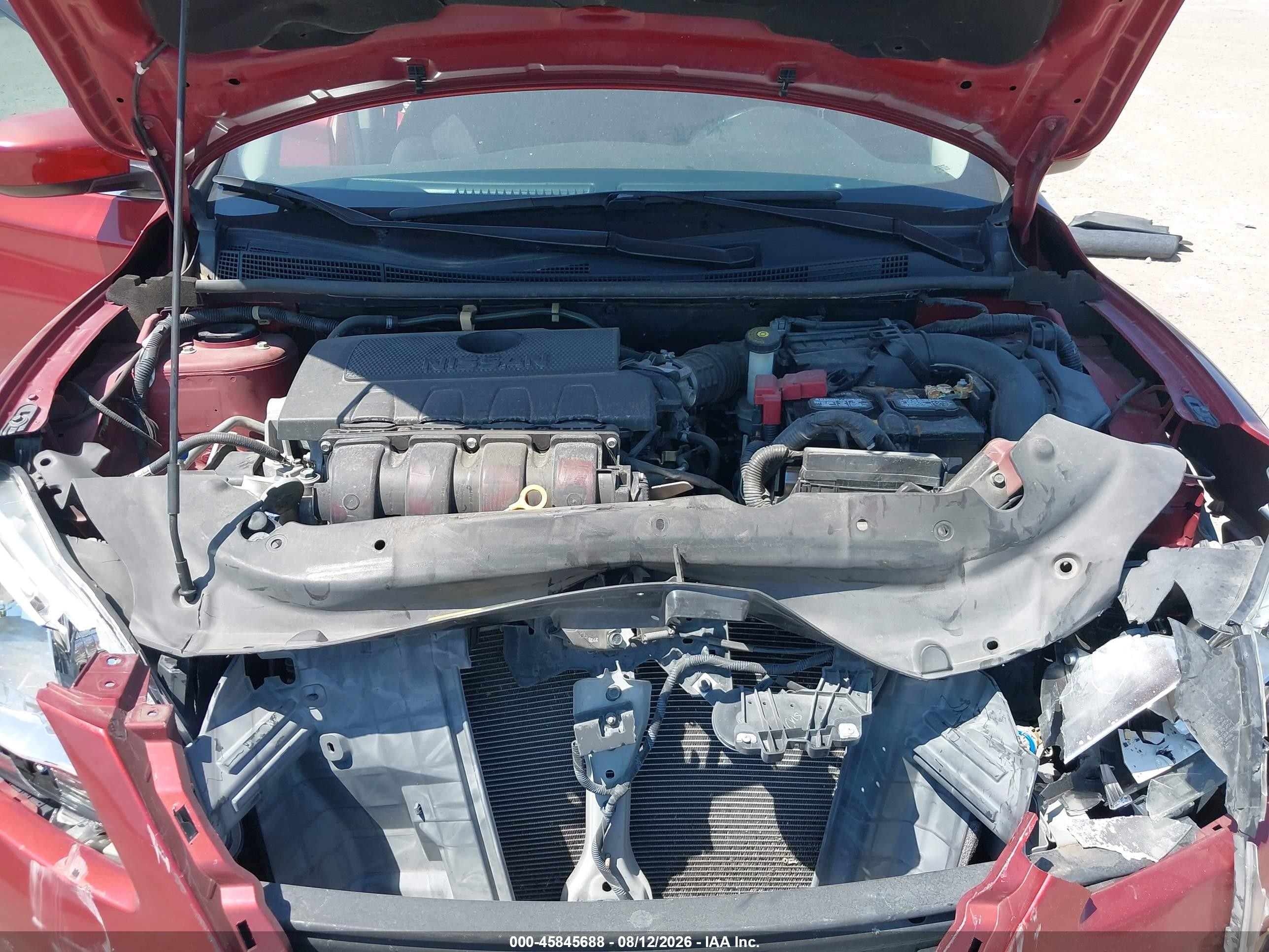 2015 Nissan Sentra Sv Burgundy vin: 3N1AB7AP0FL689703